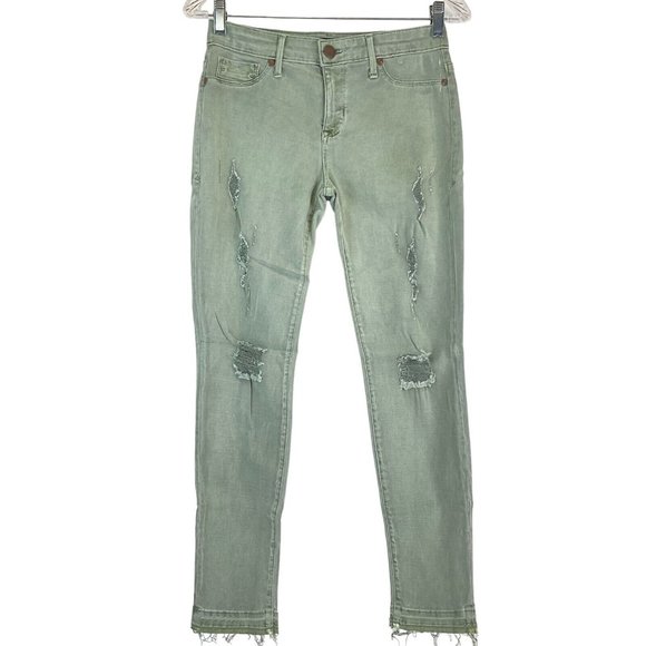 Democracy Denim - Democracy Los Angeles Jeans Women's 26 Green Luxe Skinny Crop Stretch $84 Nwt